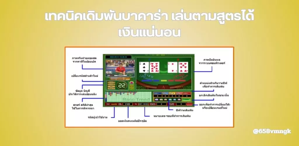 เทคนิคเดิมพันบาคาร่า เล่นตามสูตรได้เงินแน่นอน